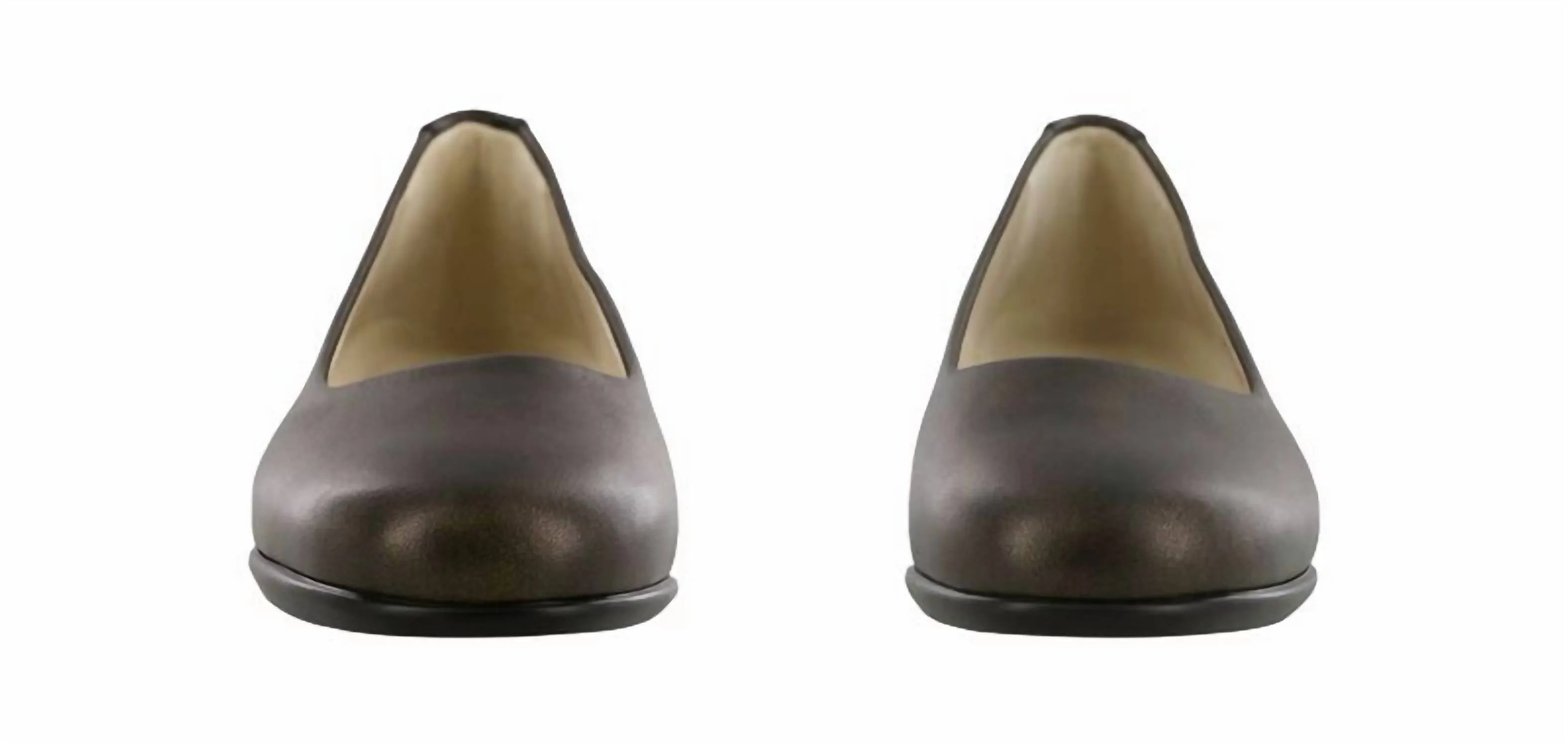 Women's Scenic Ballet Flat Shoes Medium In Bronze
