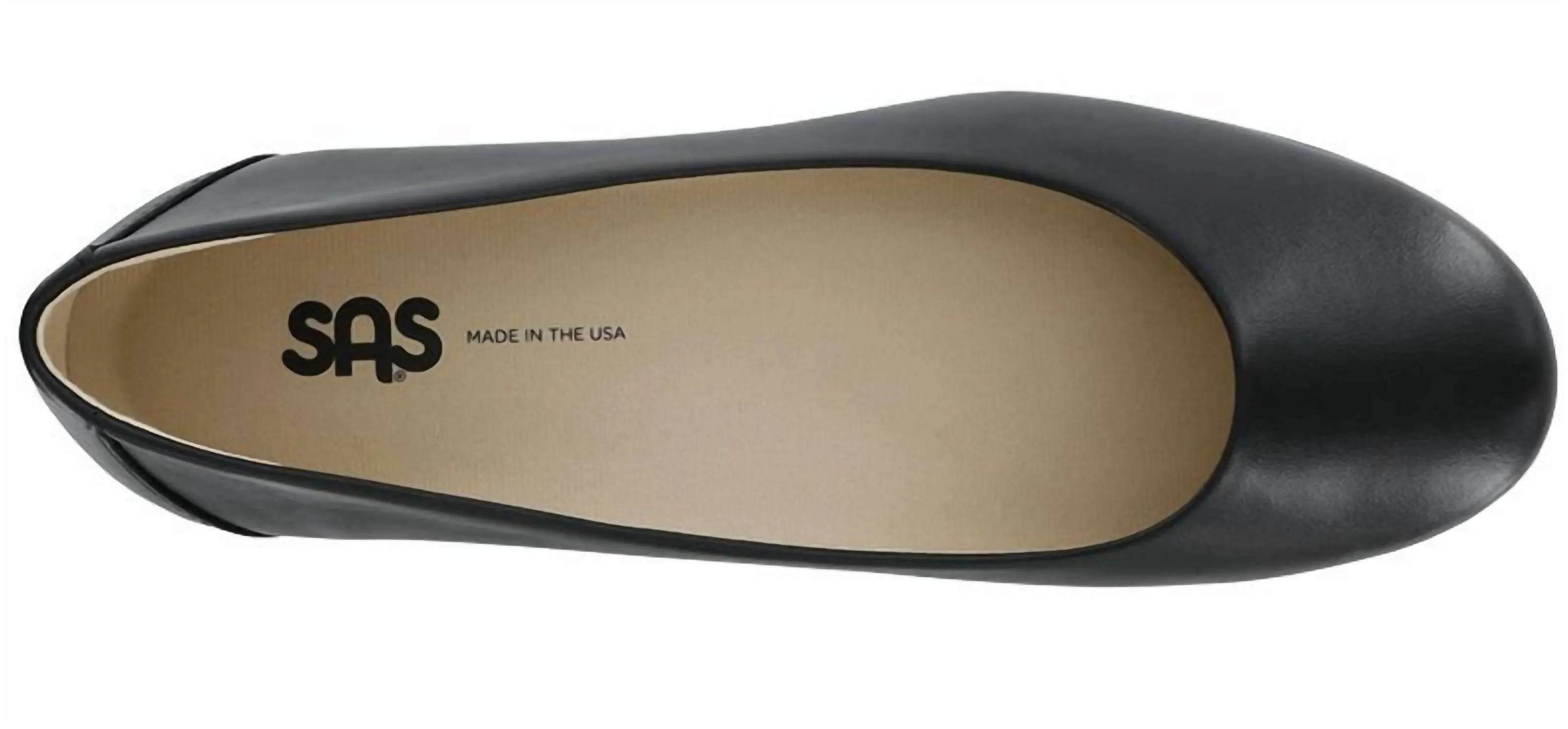 Women's Scenic Ballet Flat Shoes Slim In Black