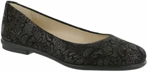 Women's Scenic Ballet Flat Shoes Slim In Colorblack Lace