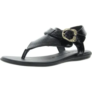Womens Snake Print Faux Leather Ankle Strap