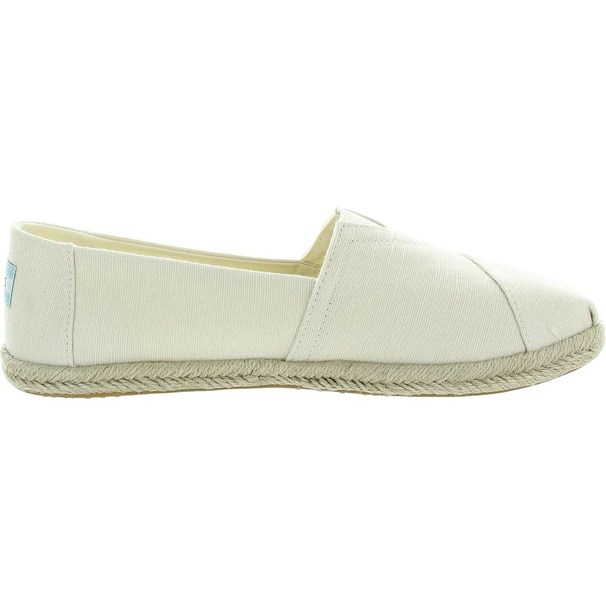 Womens Solid Canvas Slip-On Sneakers