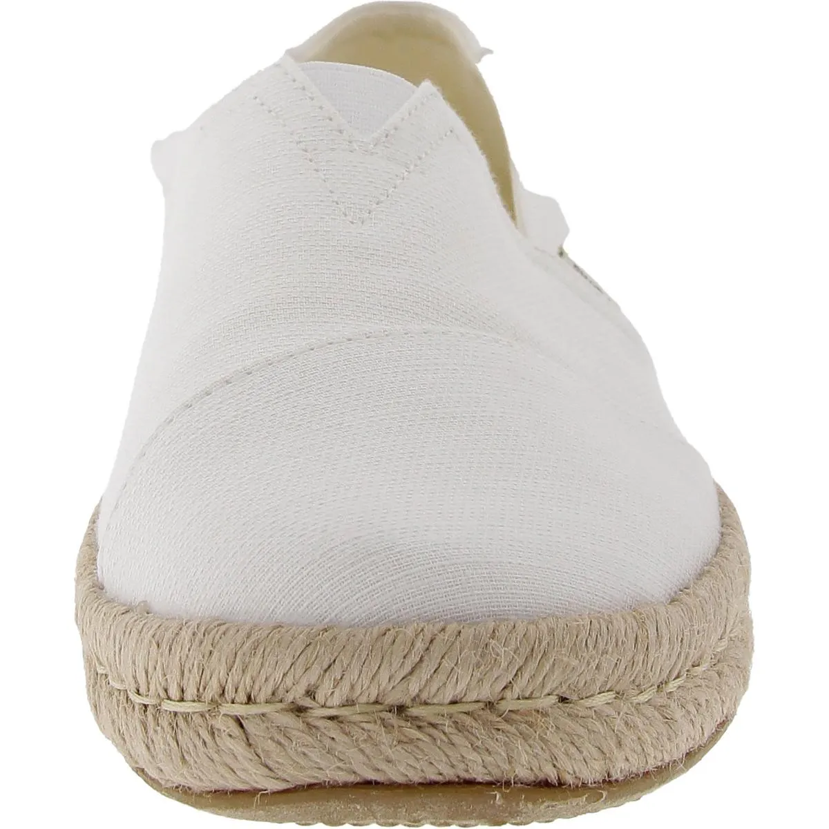 Womens Solid Canvas Slip-On Sneakers