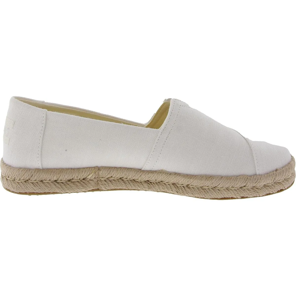 Womens Solid Canvas Slip-On Sneakers