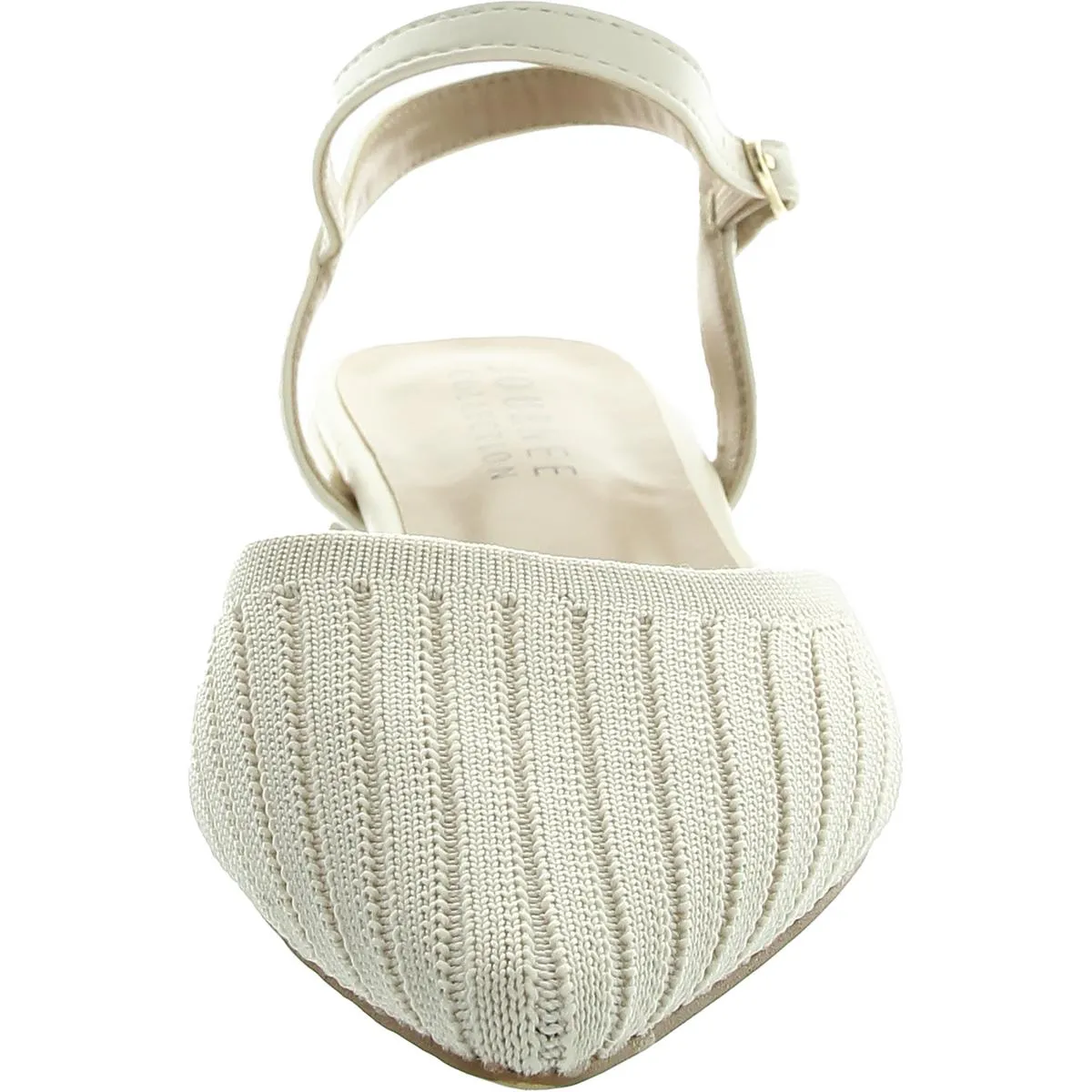 Womens Solid Knit Ankle Strap