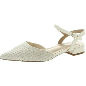 Womens Solid Knit Ankle Strap