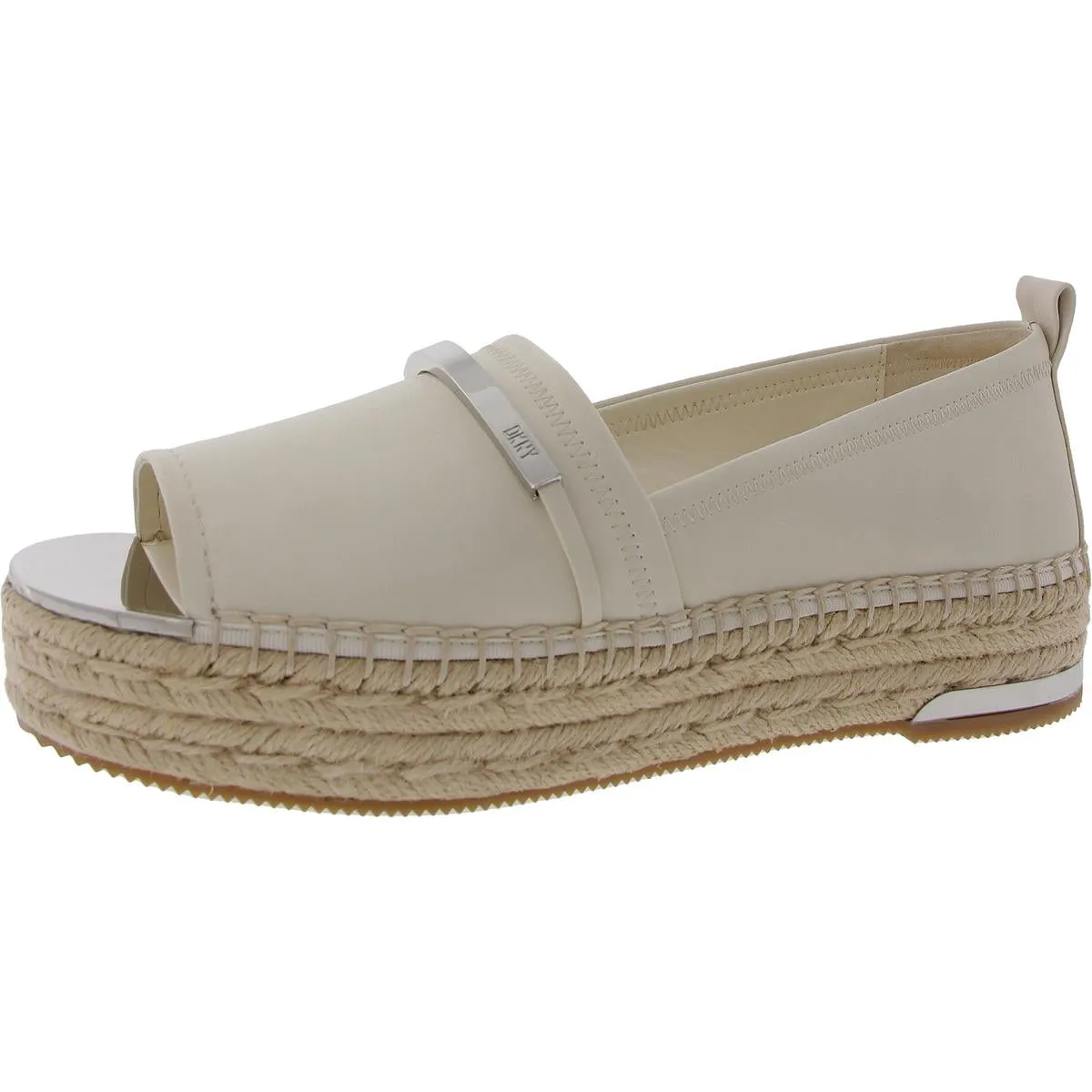Womens Solid Leather Espadrilles