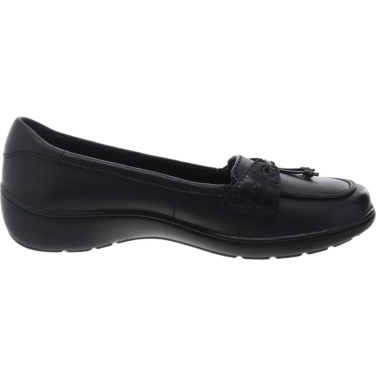 Womens Solid Leather Moccasins