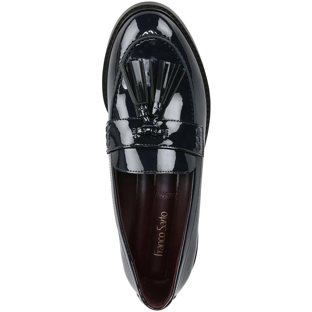 Womens Solid Man Made Loafers