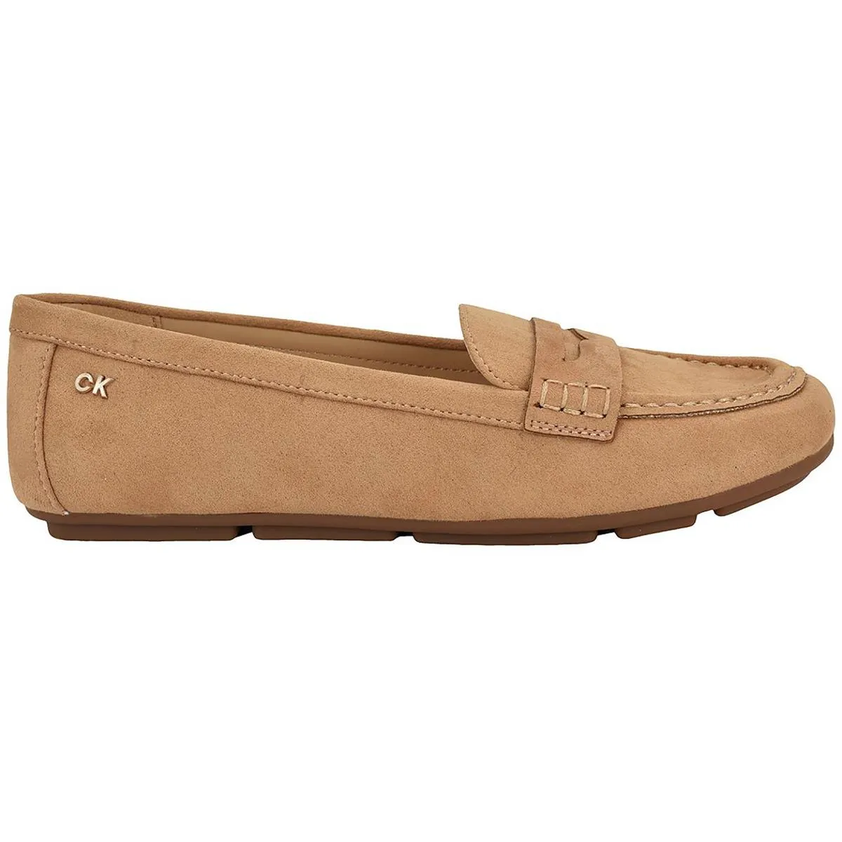 Womens Solid Man Made Loafers