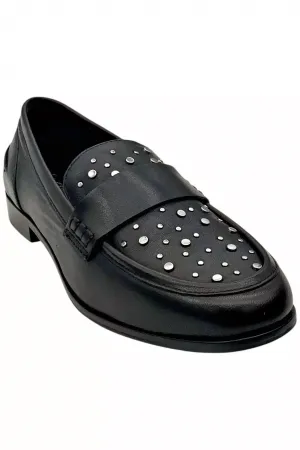 Women's Sooner Or Later Loafer In Black Studs