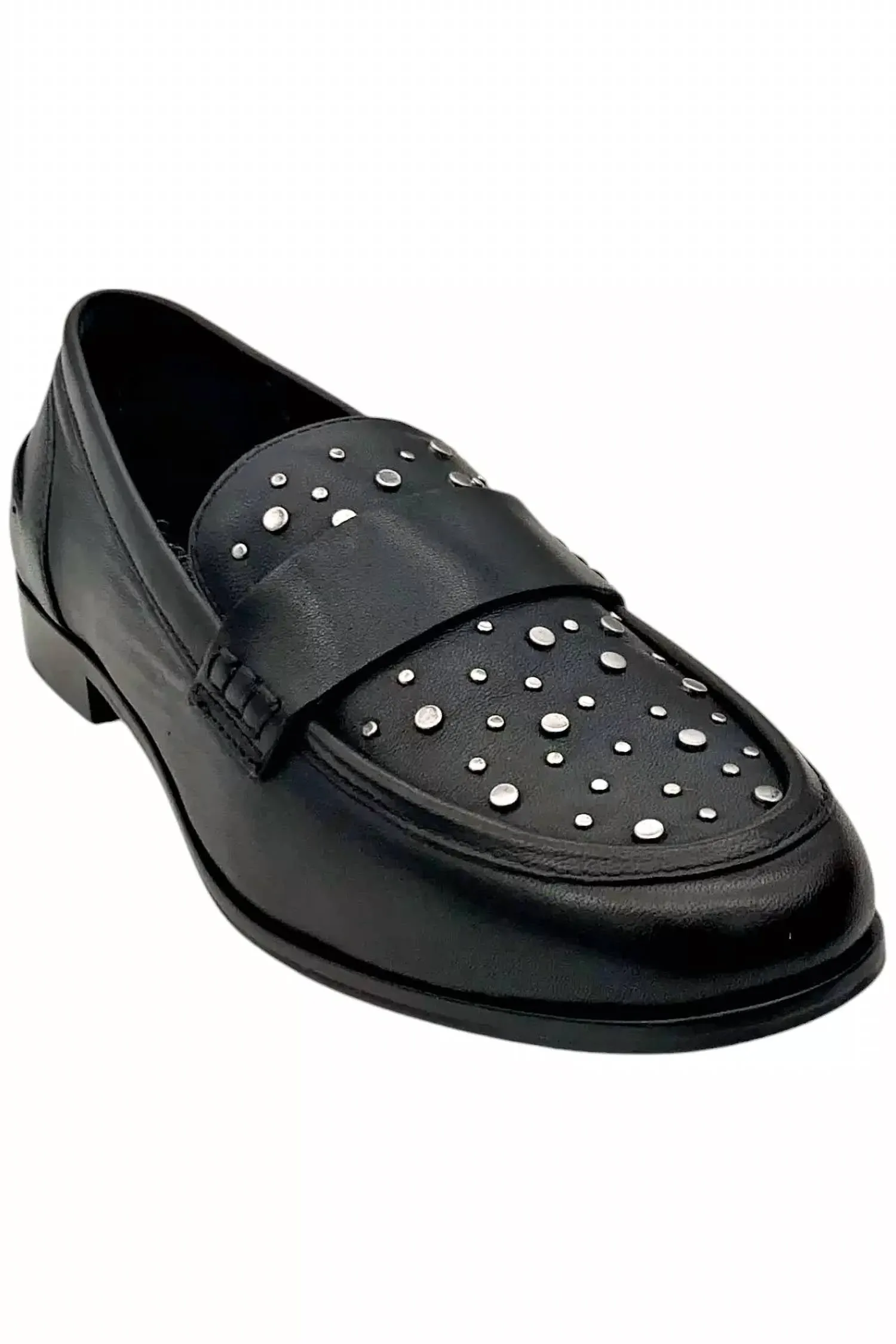 Women's Sooner Or Later Loafer In Black Studs