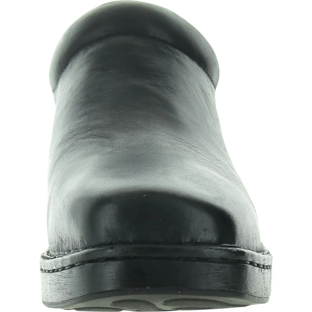 Womens Stretch Leather Clogs