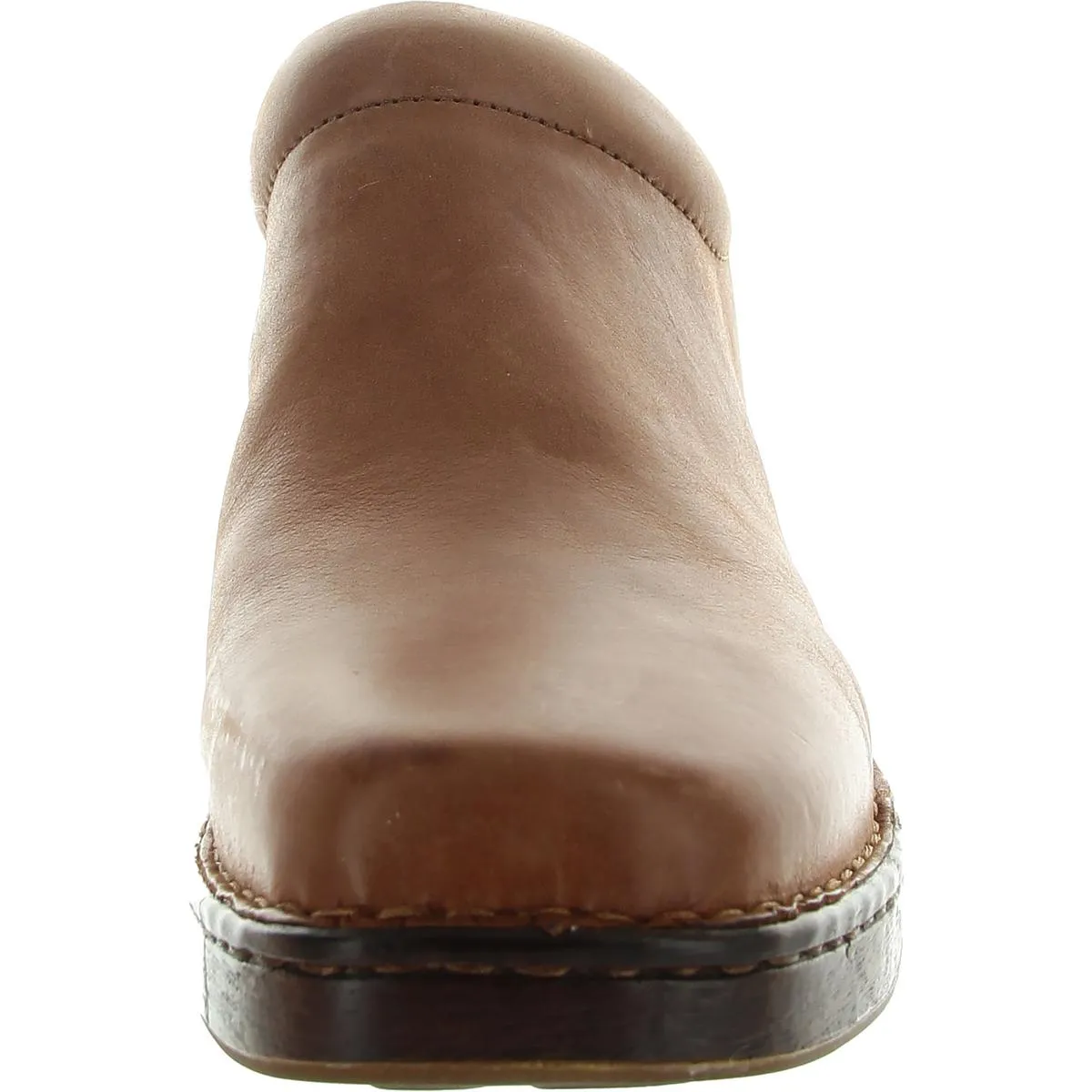 Womens Stretch Leather Clogs