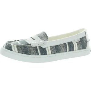 Womens Striped Man Made Slip-On Sneakers