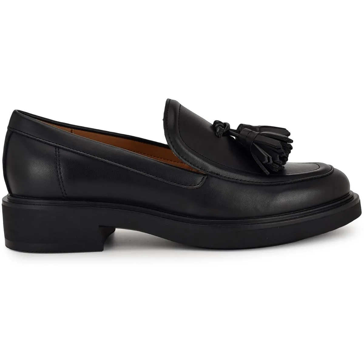 Womens Tassel Leather Loafers