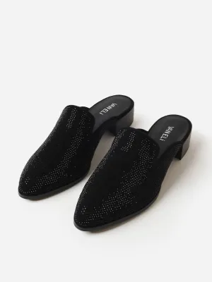 Women's Tegan Suede Flats In Black