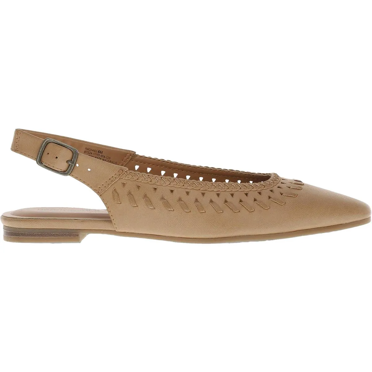 Womens Textured Man Made Slingbacks