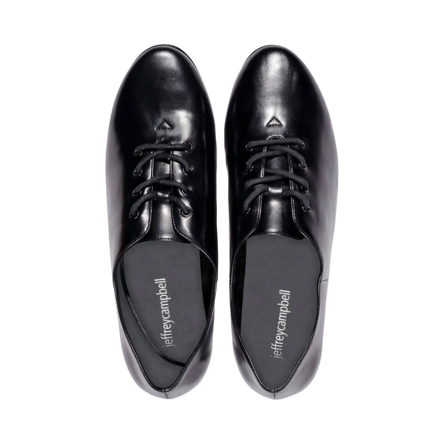 Women's Trending Lace Up Flat In Black Leather