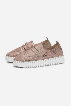 Women's Tulip Loafer Flat In Adobe Rose