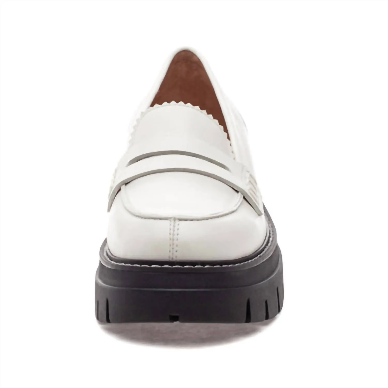 Women's Tyler Leather Loafers In White