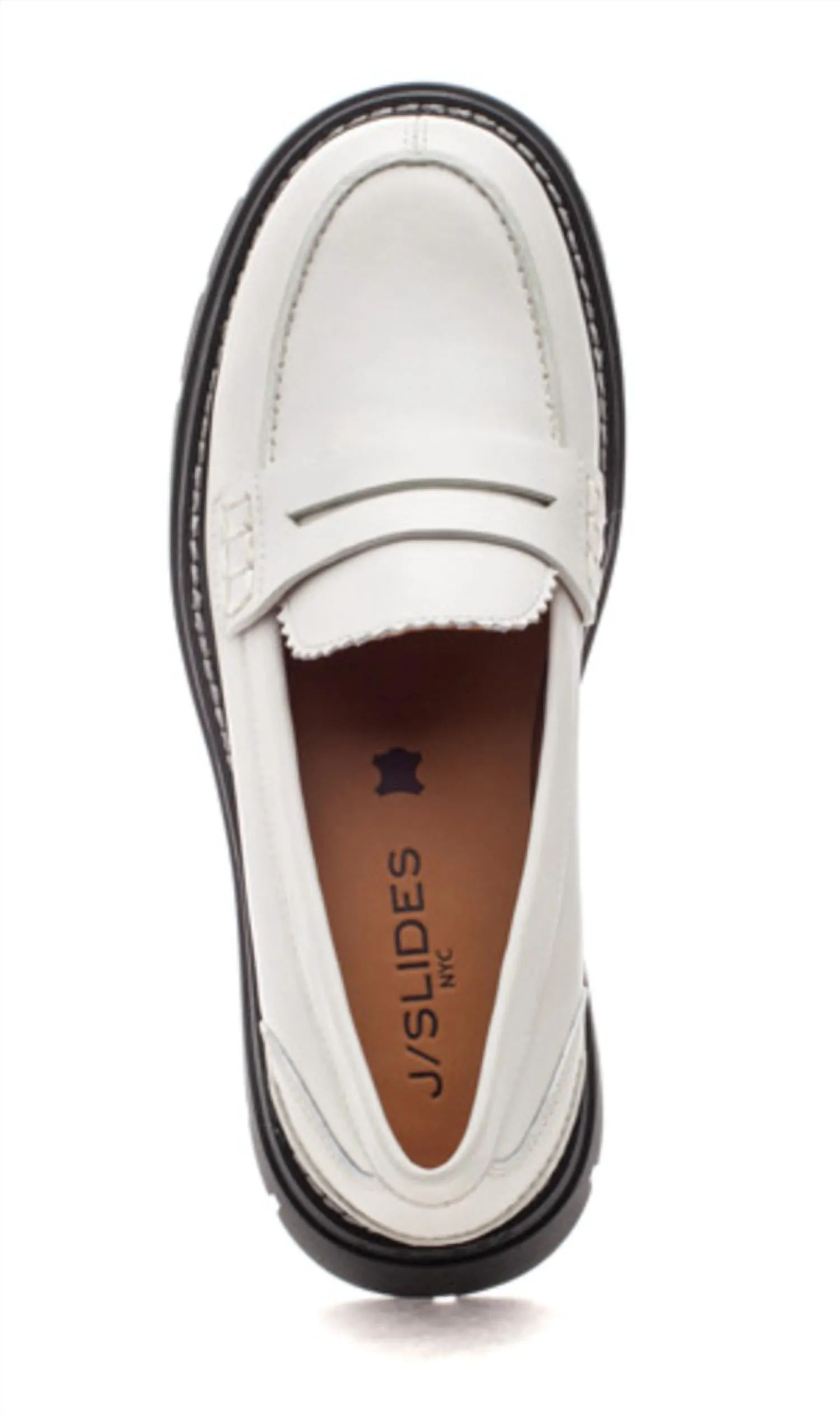 Women's Tyler Leather Loafers In White