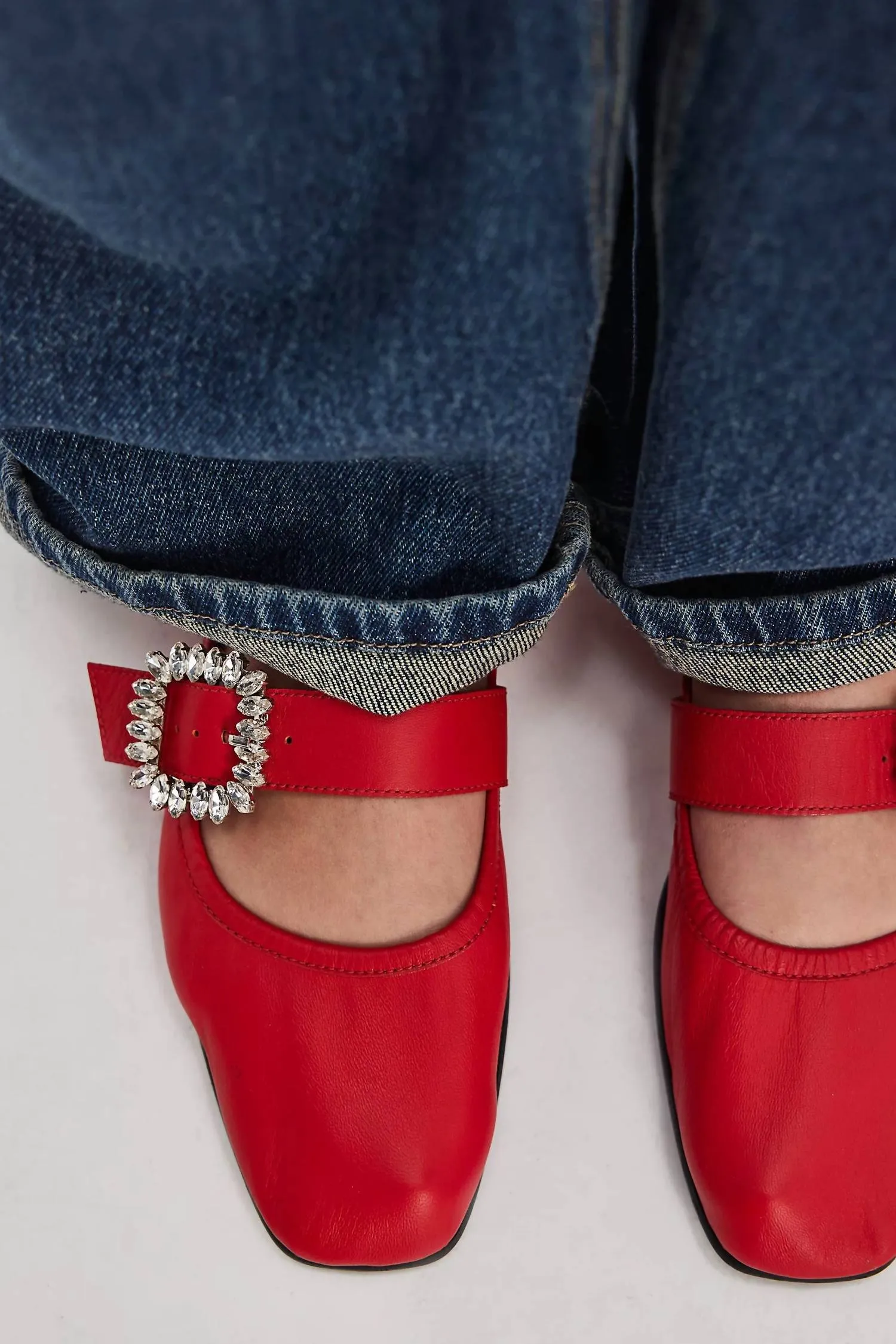 Women's Ursa Ballet Flat Shoes In Red