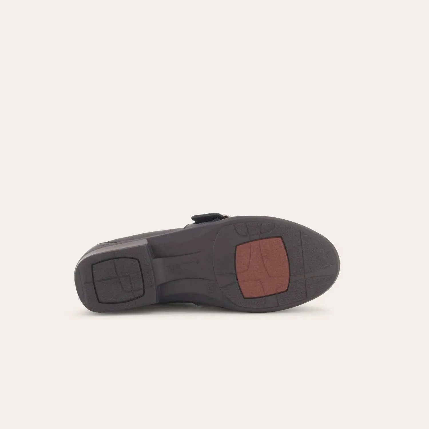 Women's Viscol Buckle Loafers - Medium In Jet Black Leather / Crinkle Black