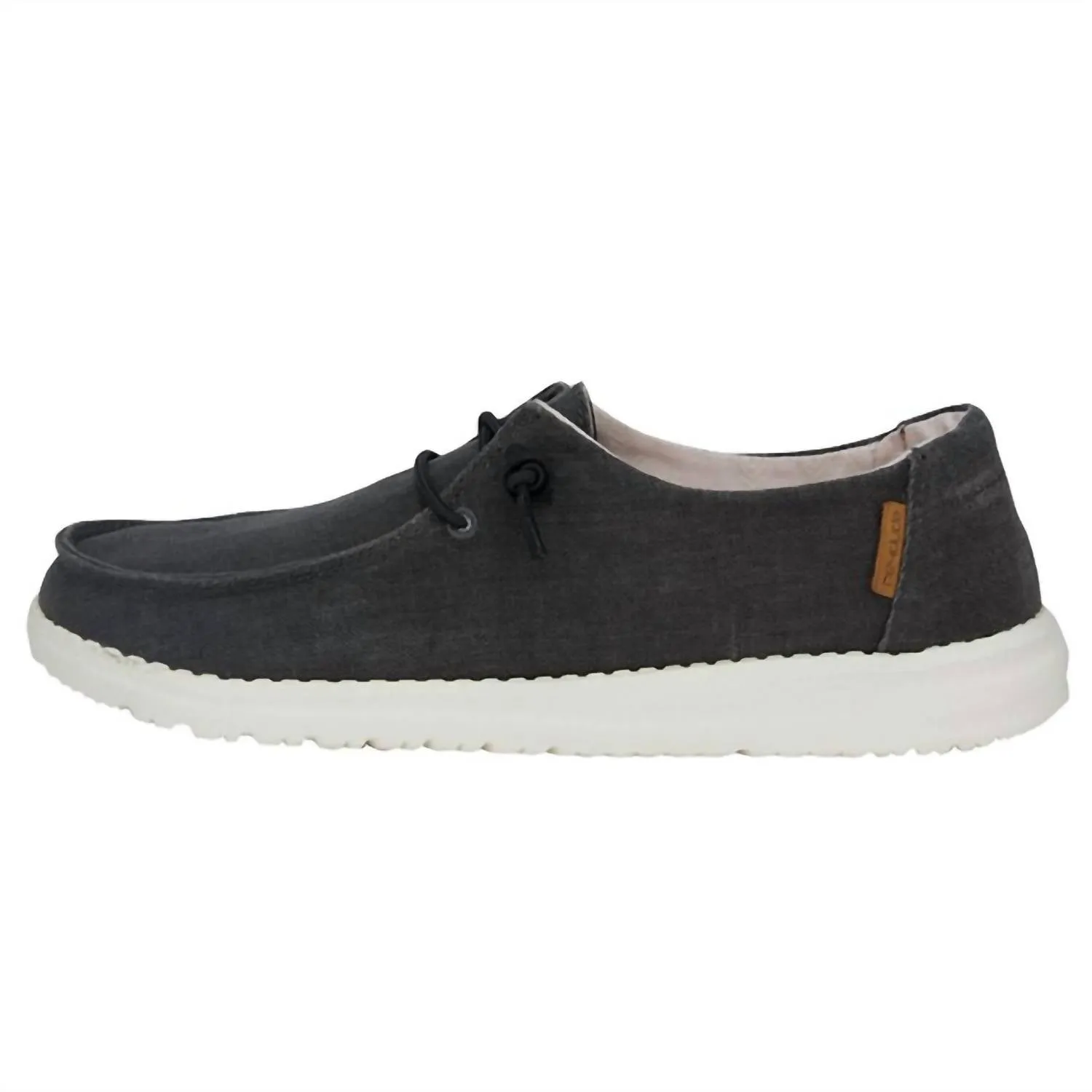 Women's Wendy Chambray Slip On Shoes In Off Black