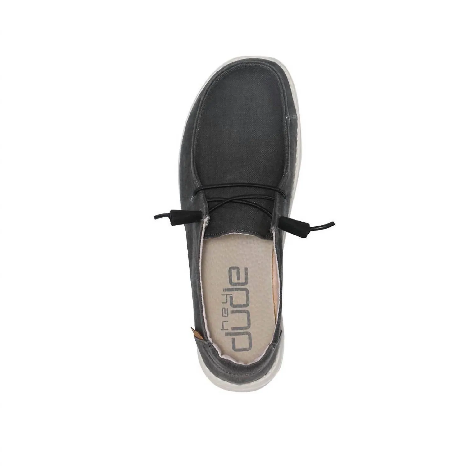 Women's Wendy Chambray Slip On Shoes In Off Black