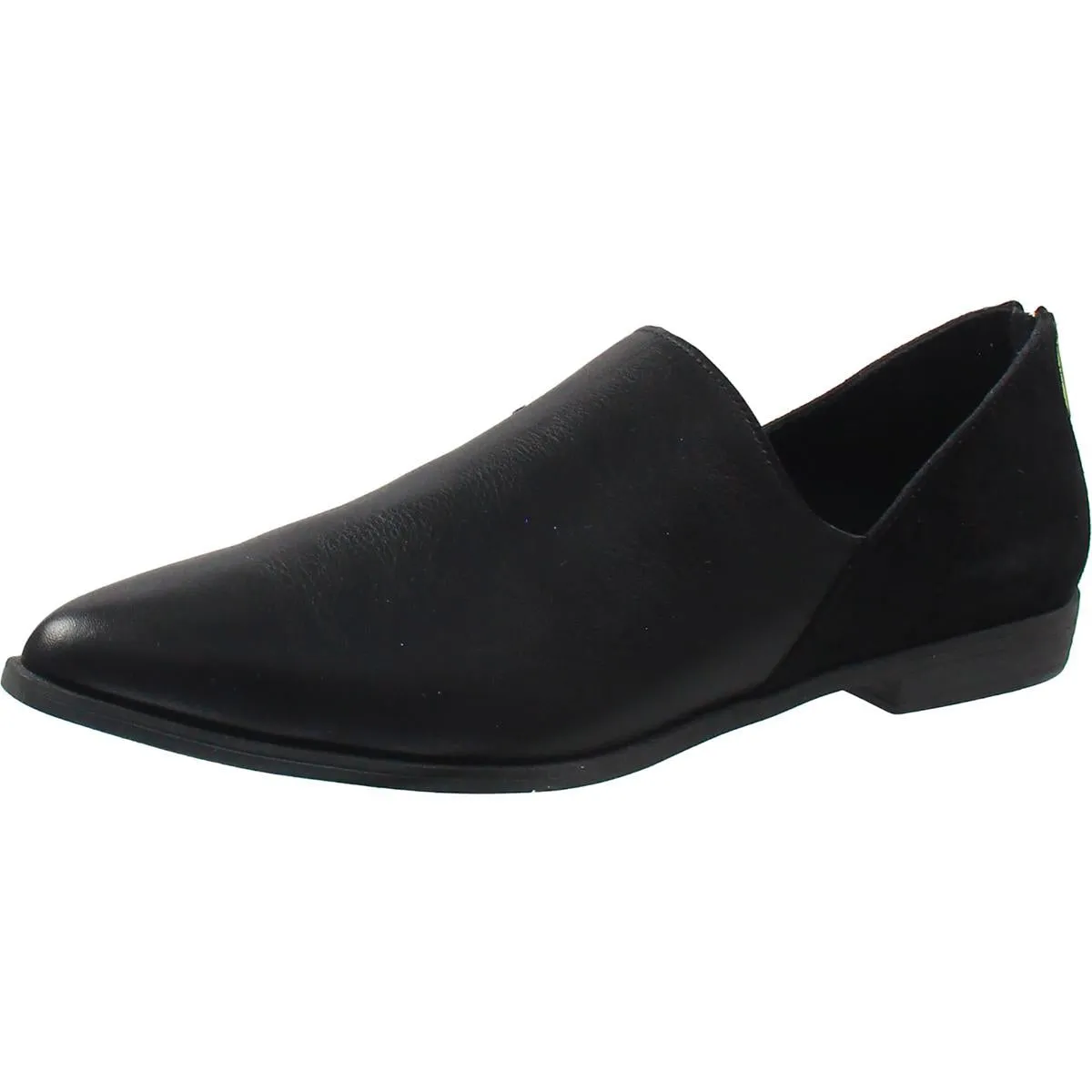 Womens Zipper Leather Loafers