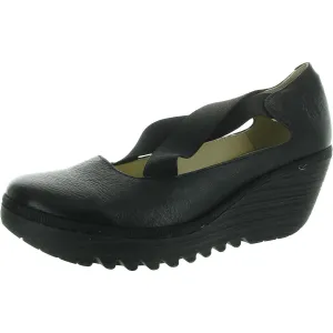 Yoly 402 Womens Criss-Cross Leather Loafers