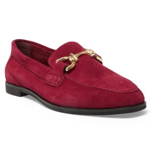 Zanna Loafer in Wine Suede Suede